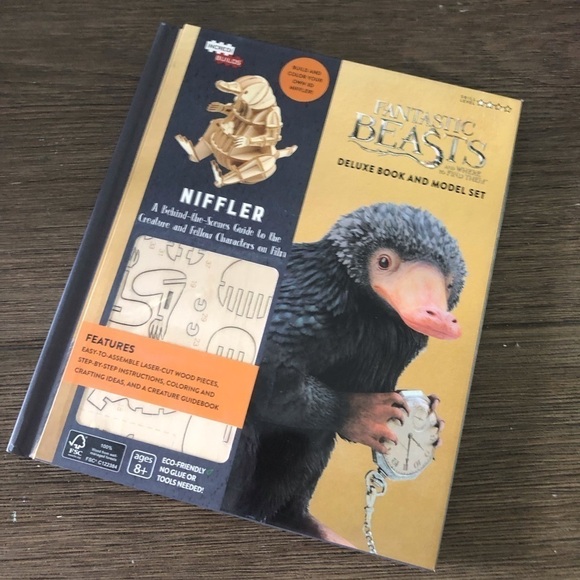Incredi builds: Fantastic Beasts & Where to find Them: Niffler wood art & book - Picture 1 of 4